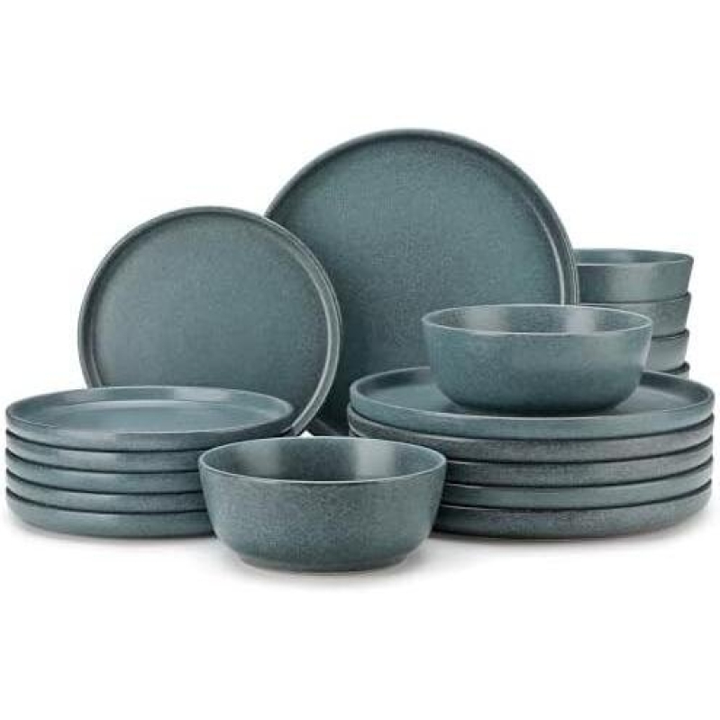 Elegant 18-Piece Modern Ceramic Dinnerware Set - 58% Discount