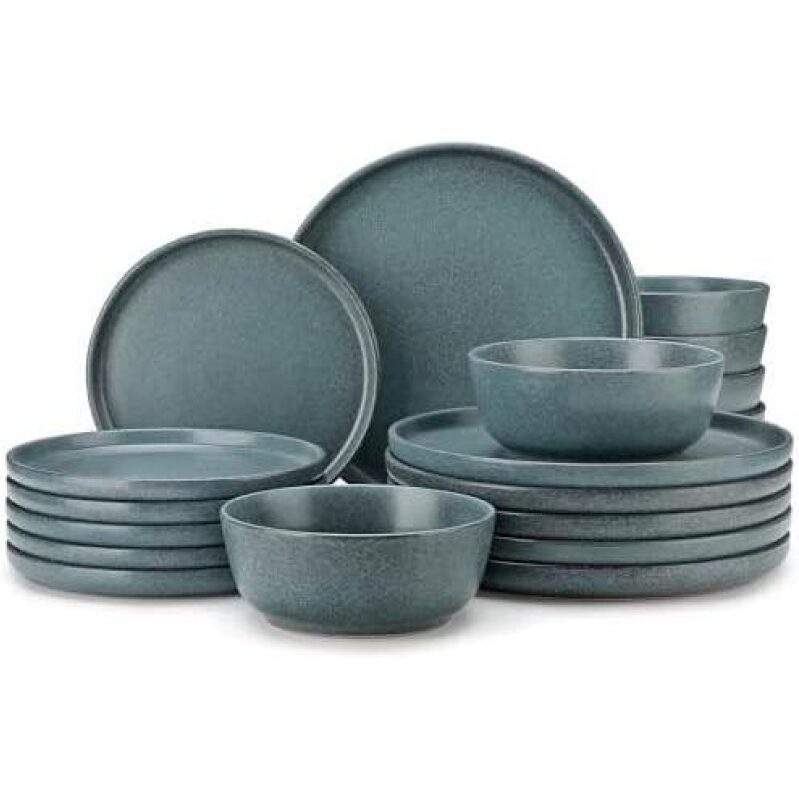 Elegant 18-Piece Modern Ceramic Dinnerware Set - 58% Discount