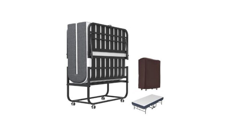 OPTYMIRA 75”x38” Folding Bed with Mattress for Adults - Portable Rollaway Bed