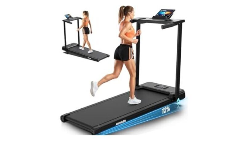 Affordable 3.5HP Walking Pad Incline Treadmill with Desk & Handle Bar