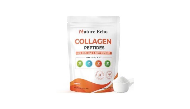 Hydrolyzed Collagen Powder Supplement for Hair, Skin, Nails, Joints & Bones