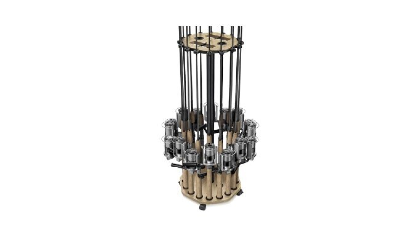 Maximize Garage Space with KEXMO's 16-Pole Fishing Rod Rack