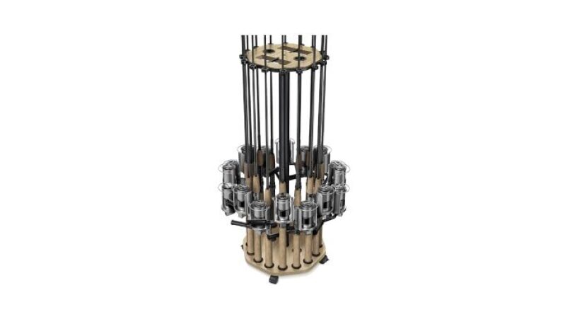 Maximize Garage Space with KEXMO's 16-Pole Fishing Rod Rack