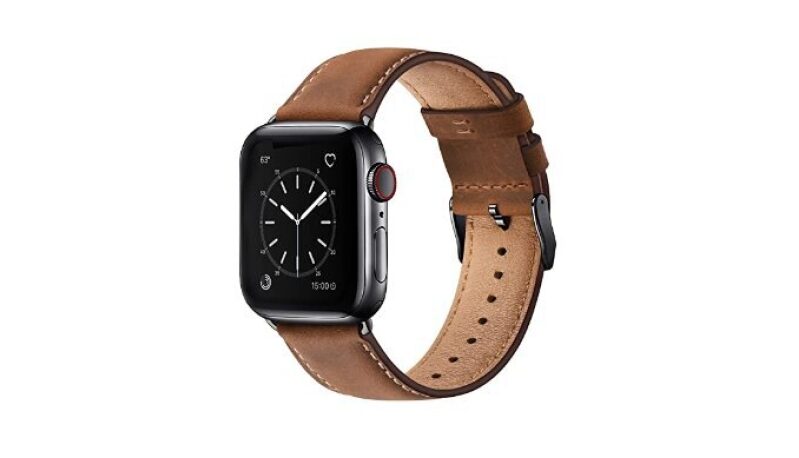 SUNFWR Leather Bands Compatible with Apple Watch - Durable and Stylish Replacement Strap