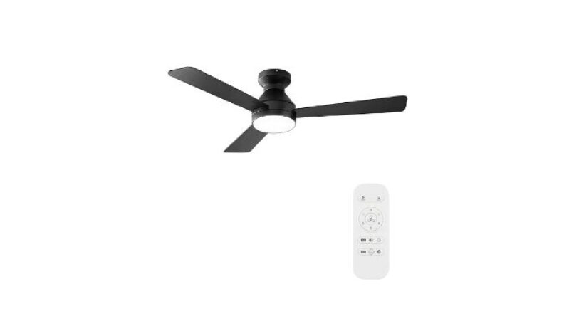 KXTVBR 42 Inch Low Profile Ceiling Fan with Lights, 6 Speed, Remote Control