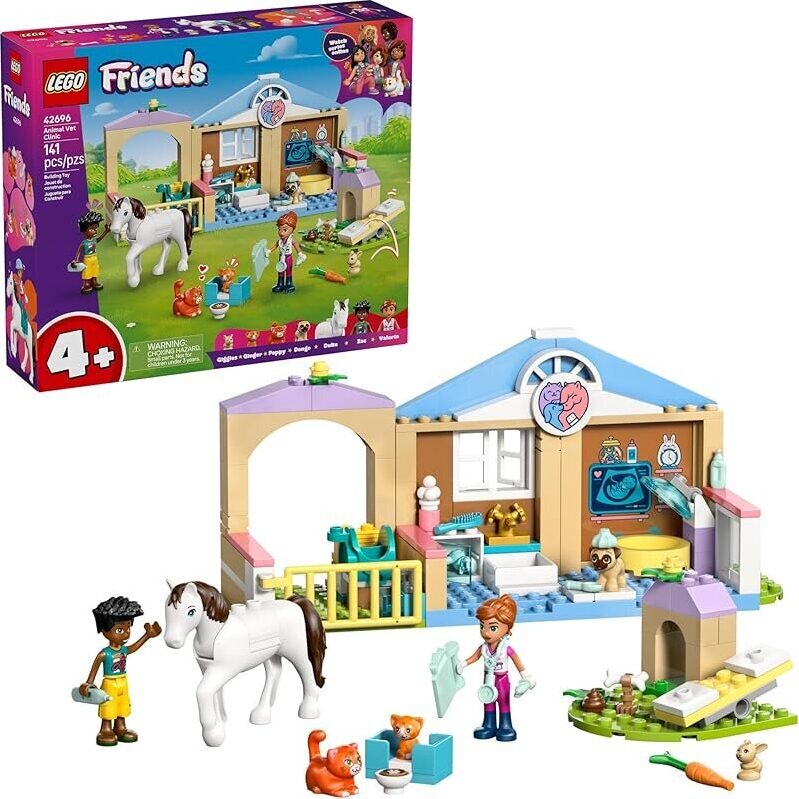 LEGO Friends Animal Vet Clinic Building Toy - Engaging Play for Kids