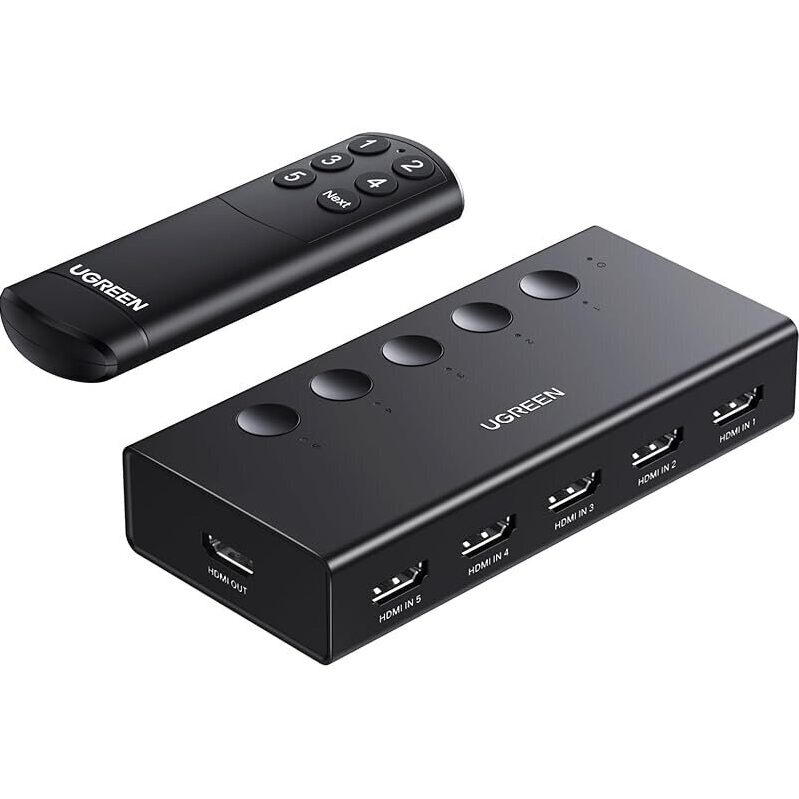 UGREEN HDMI Switch 5 in 1 Out 4K@60Hz - Simplify Your Gaming Setup