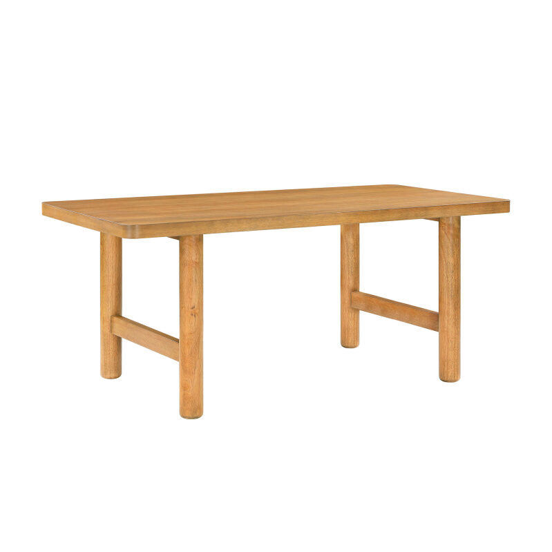 Adlin 70 in Rectangle Dining Table - Durable Wood Construction for Family Meals