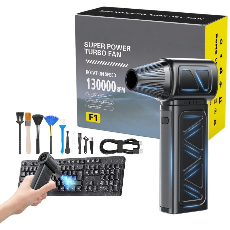 High-Performance Tosisot Cordless Air Duster with Adjustable 5-Gear Settings