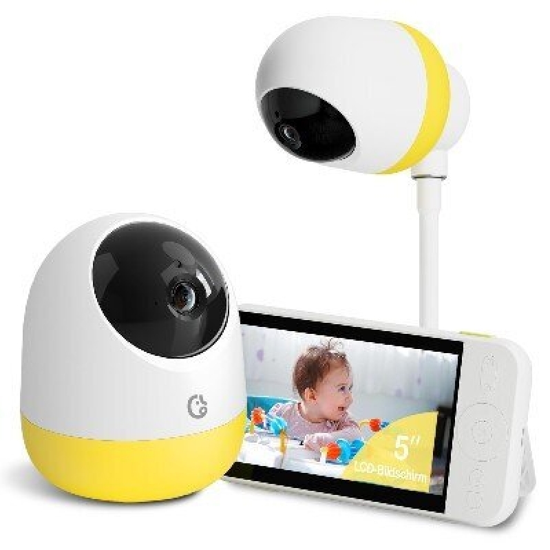 5-Inch 2K Baby Monitor with Night Vision and Two-Way Audio