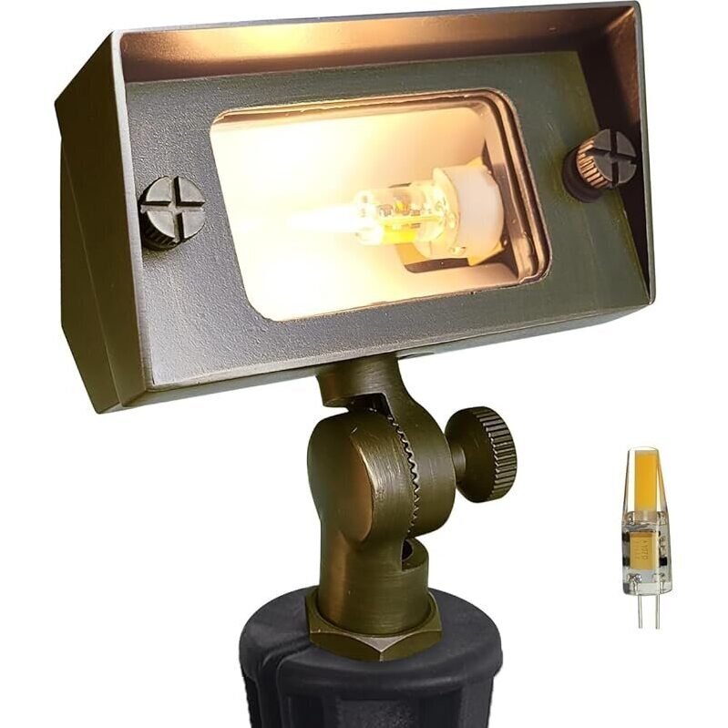 Enhance Outdoor Aesthetics with Color Brass Flood Lights