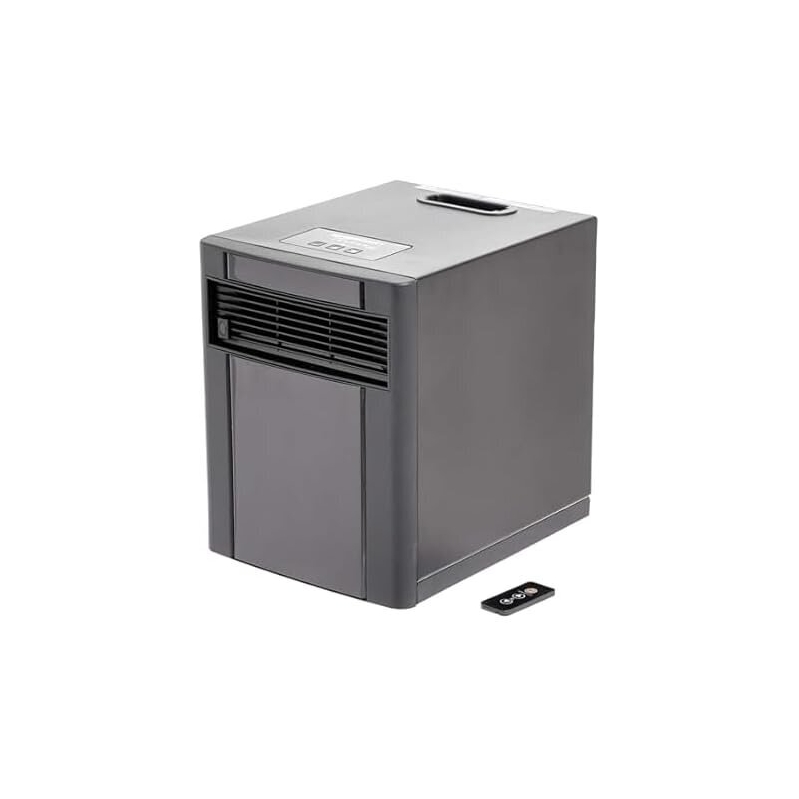 Amazon Basics Portable Space Heater with Remote Control - Reliable and Efficient Heating