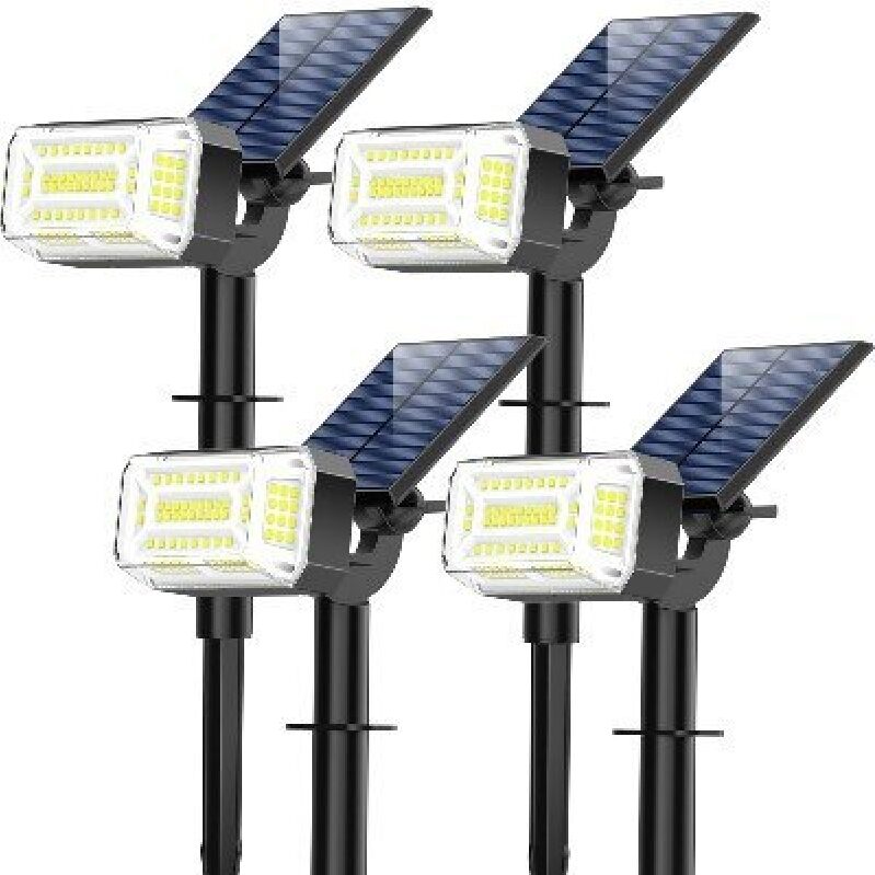 Powerful 102LED Solar Garden Lights 4-Pack