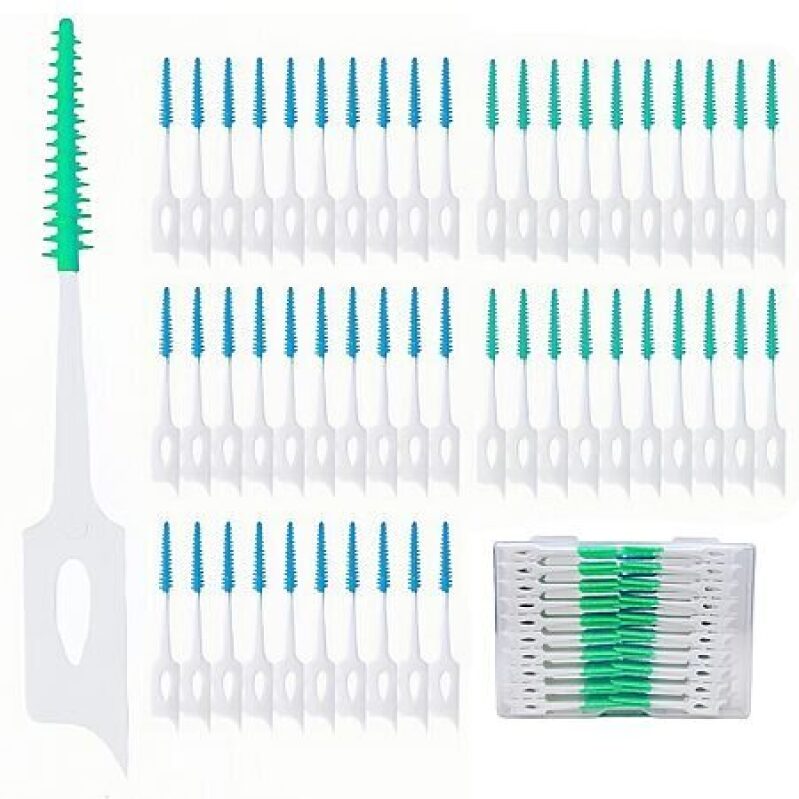 300-Count Maoerdentaal Dual Use Silicone Interdental Brushes - Affordable Oral Care