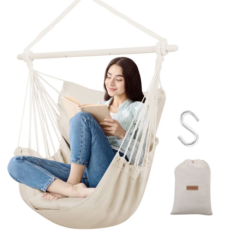 Segmart Large Hammock Chair Swing - Ideal for Outdoor Relaxation
