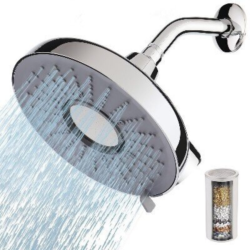 High-Efficiency 8-Inch Pressure Shower Head with Filter