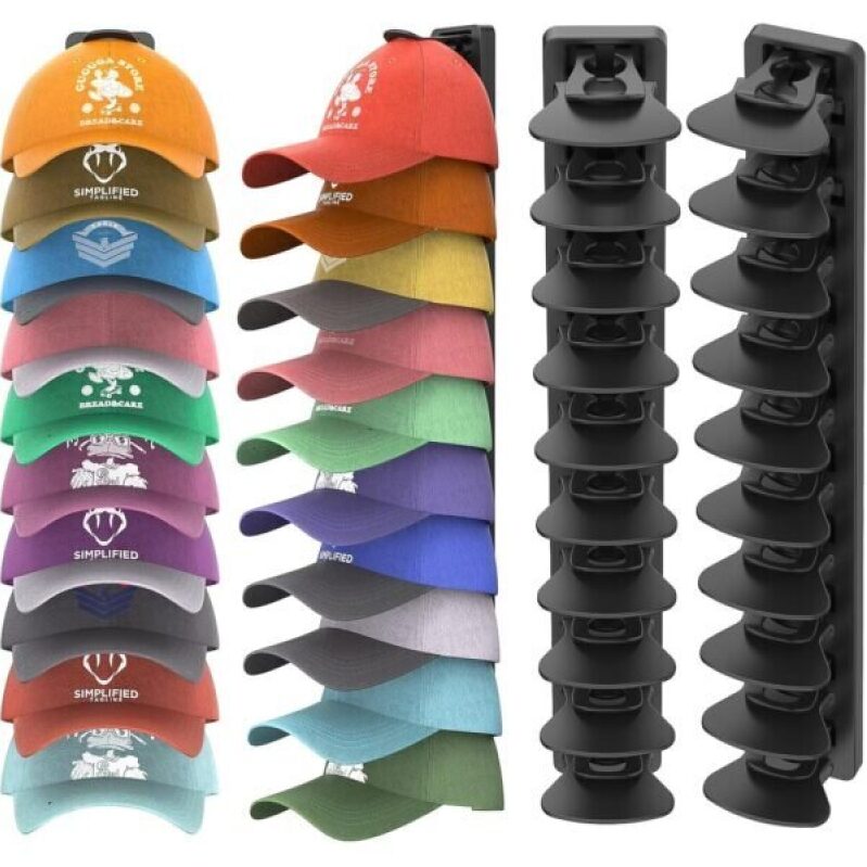 Maximize Your Space with HeQe's Baseball Hat Organizer - Up to 40 Hats!