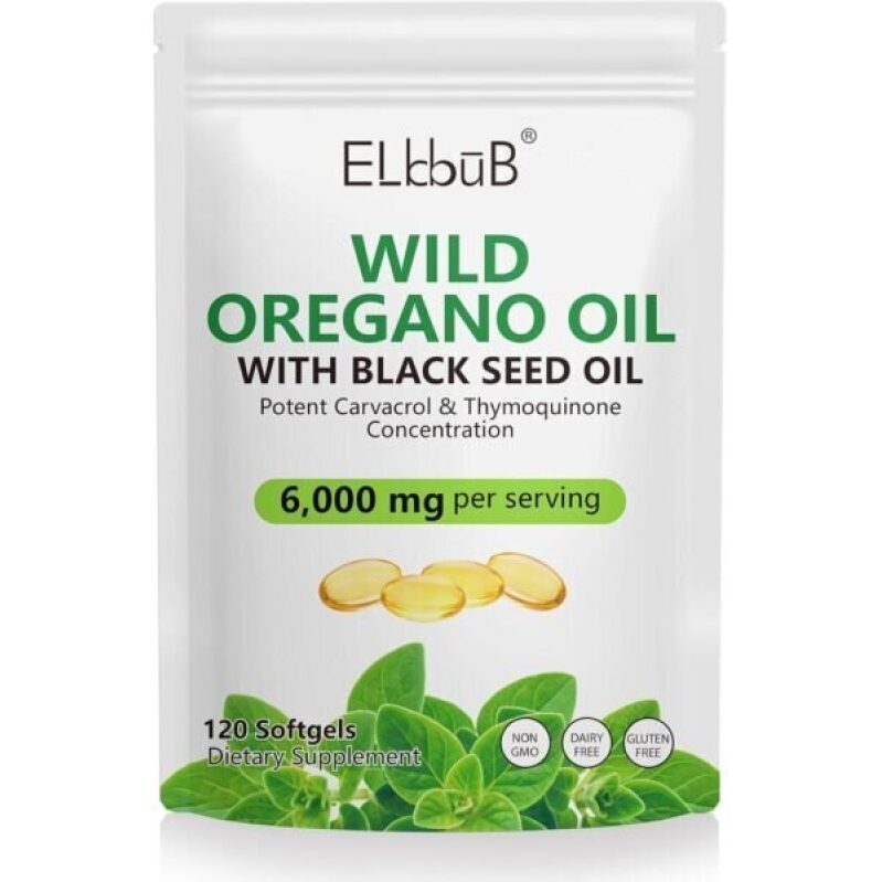 Wild Oregano Oil with Black Seed Oil - 6,000 mg Serving