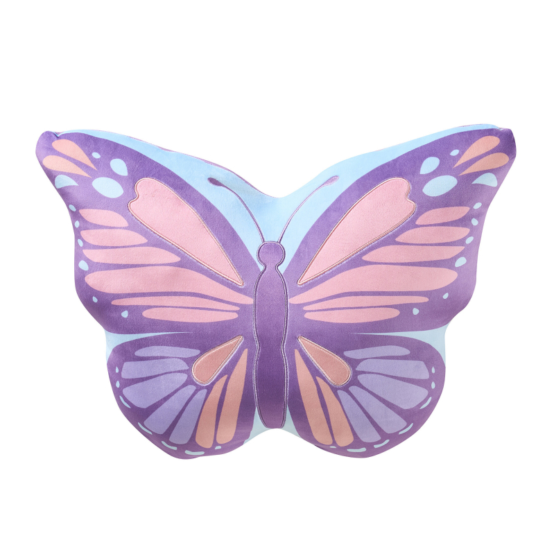 Your Zone Butterfly Snuggly Decorative Pillow 18 x 18-in - Multicolor