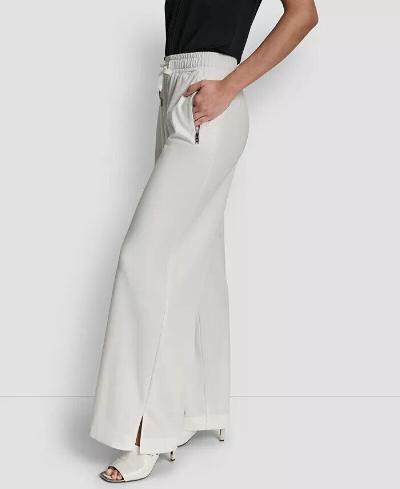 DKNY Women's Drawstring Wide Leg Pants - Post-Discount $31.13