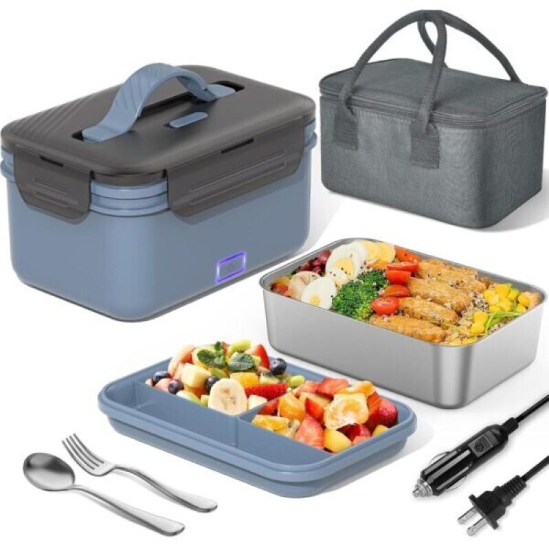 Portable Electric Lunch Box with Built-in Heating and Insulation