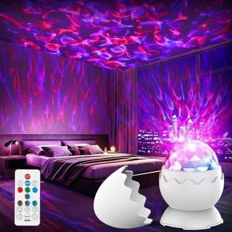 Bedroom Nebula Projection Lamp with Timer Remote Control - 50% OFF
