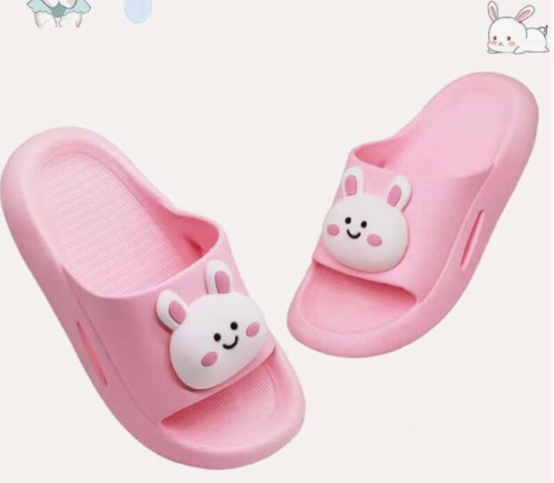 Affordable Pink Bunny Slippers for Kids - Great for Playtime