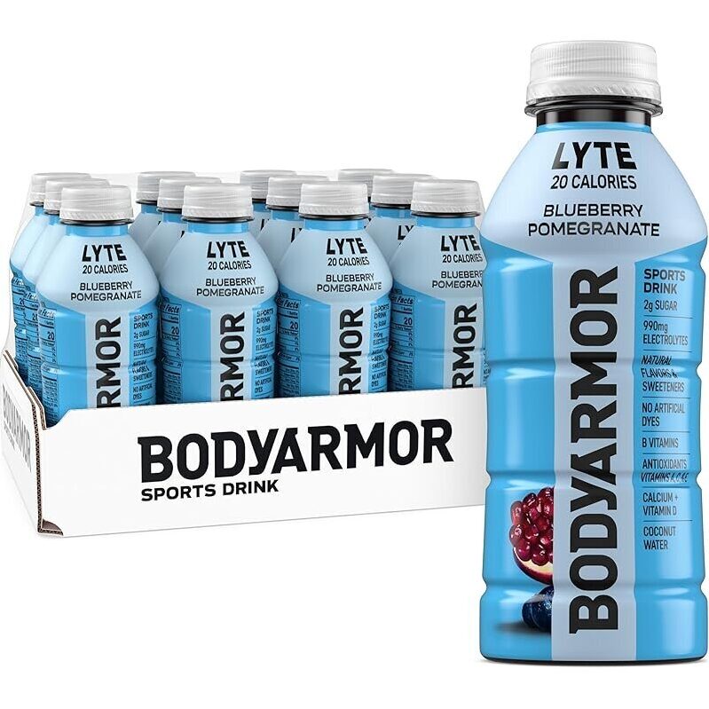 12Pk BodyArmor LYTE Sports Drink - Blueberry Pomegranate 16oz