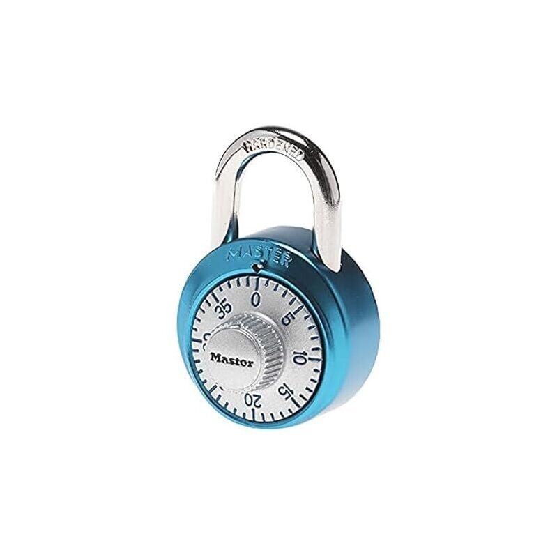 Master Lock 1561DLTBLU Combination Padlock - Durable Blue Finish