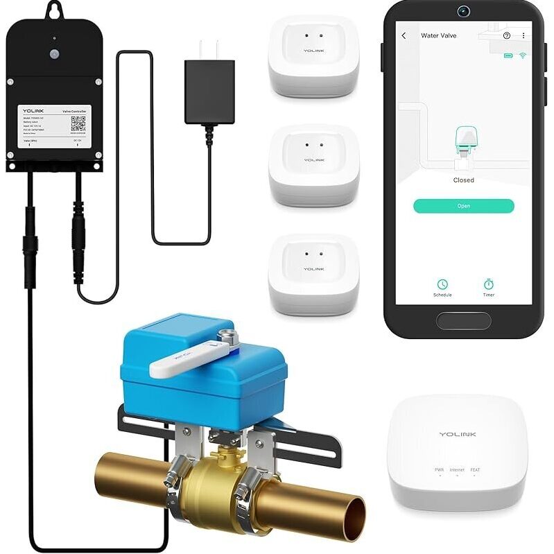 Smart Water Leak Detection & Shut-Off Kit - Safeguard Your Property