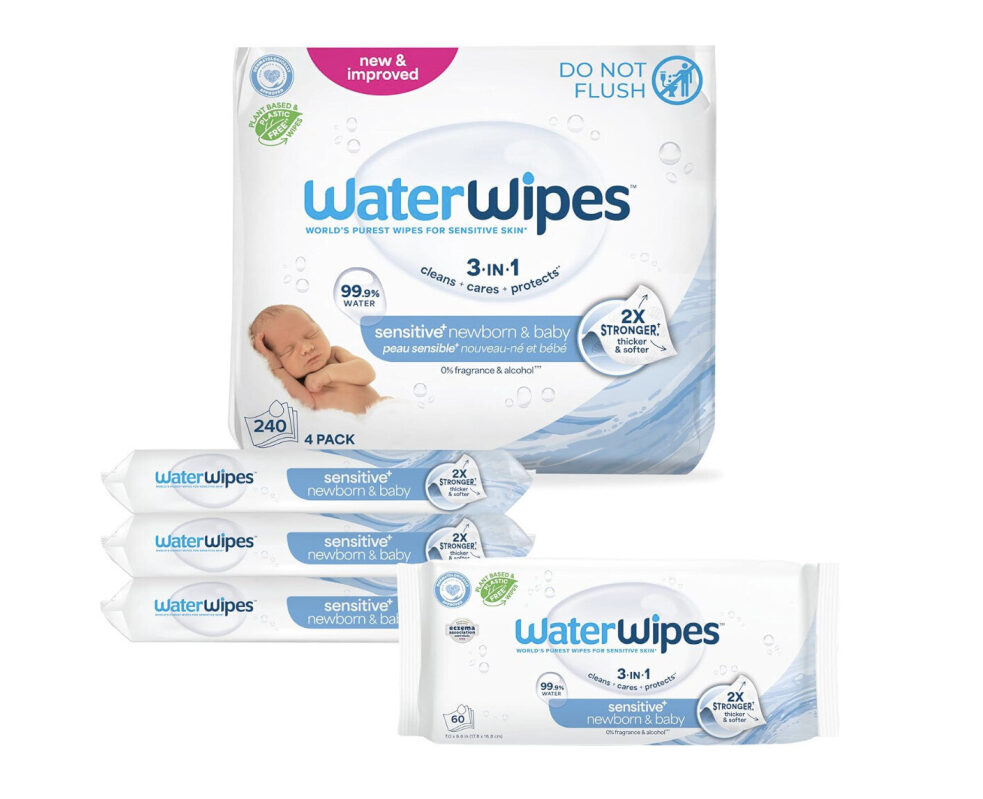 WaterWipes Newborn & Baby Sensitive Wipes - Gentle Care for Delicate Skin
