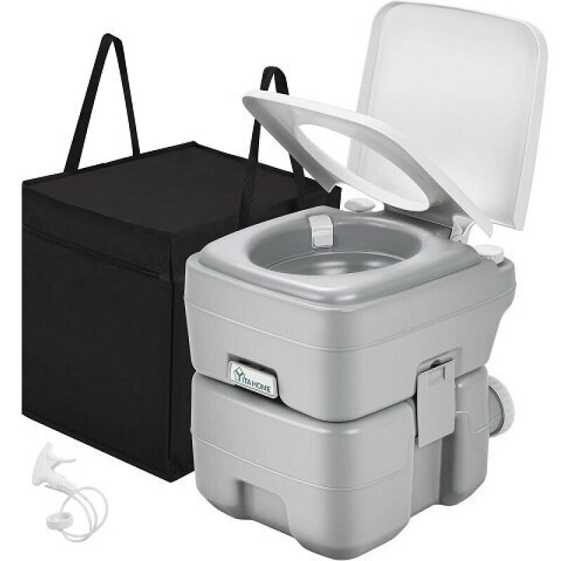 Portable Camping Toilet with 20L Waste Tank - Ideal for Outdoor Activities