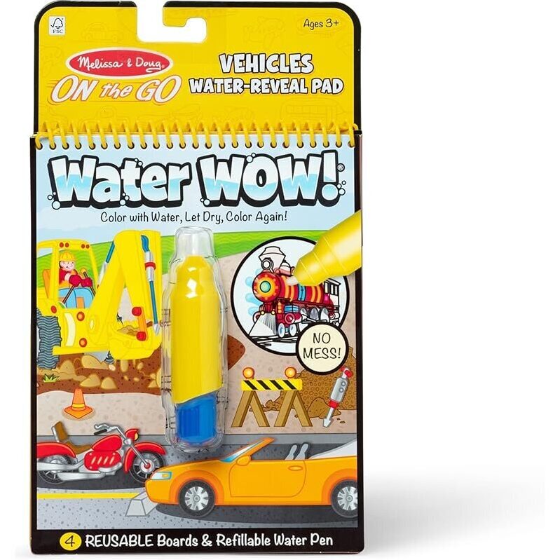 Melissa & Doug On the Go Water Wow! Water-Reveal Activity Pad for Kids