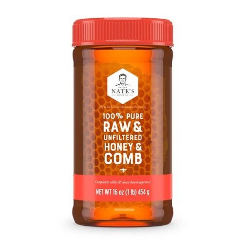 Nature Nate's 100% Pure Raw & Unfiltered Honey & Comb - Best Deal