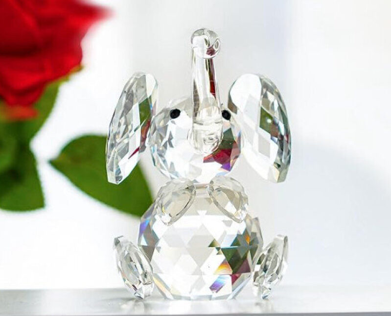 Affordable Crystal Elephant Figurine - Prime Shipping