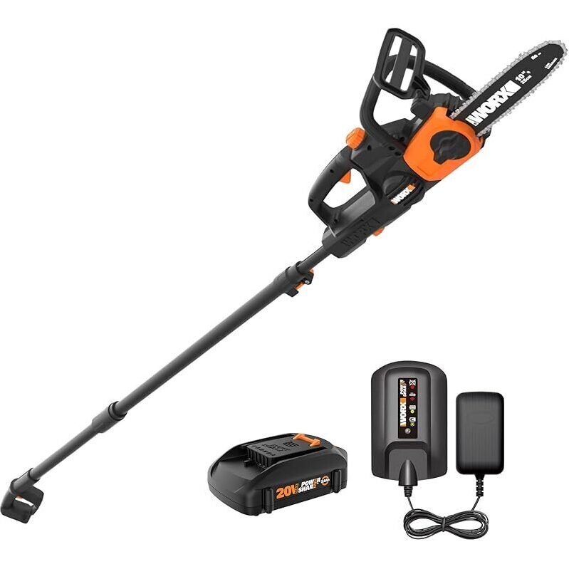 Worx WG323 20V Power Share 10-in Cordless Pole Chain Saw