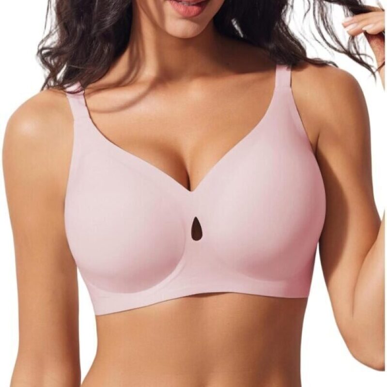 UIMERO Jelly Bras for Women - Wireless, Comfortable, Seamless Tshirt Bra