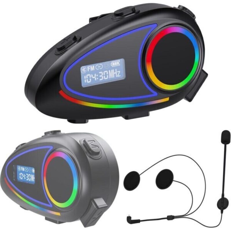 Motorcycle Wireless Helmet Intercom & Bluetooth Headset with 40-Hour Battery Life - 50% Off