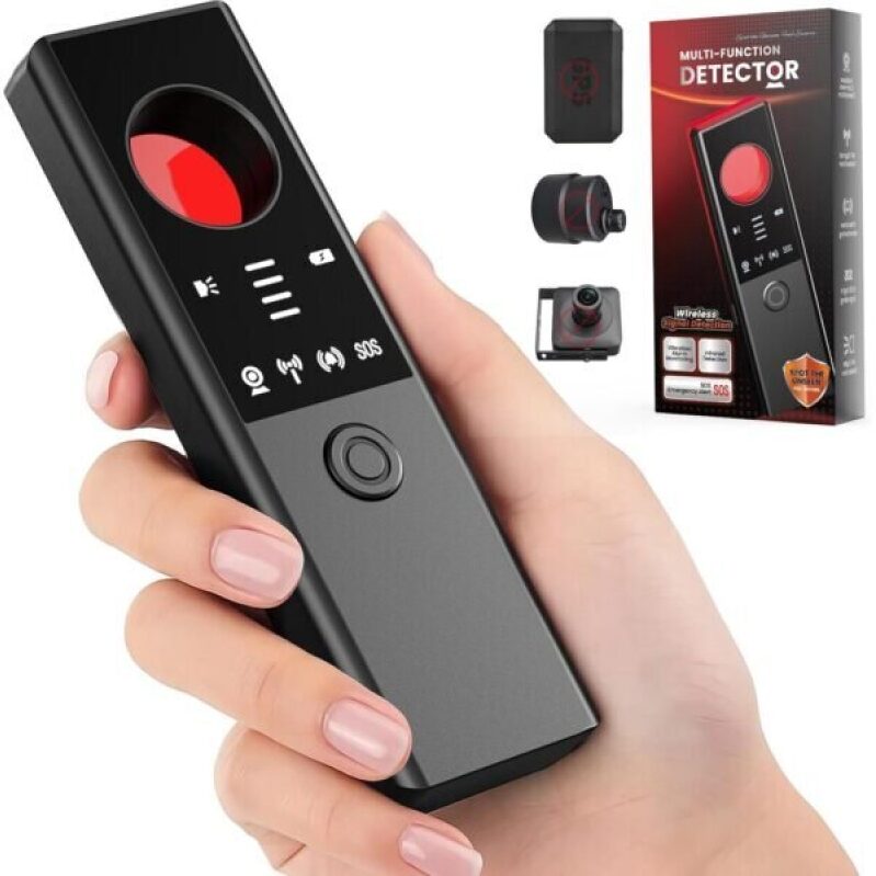 Anti-Spy Hidden Camera Detector - 6-in-1 GPS Tracker & Bug Detector