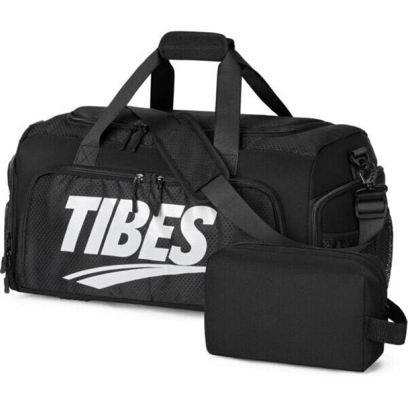 Tibe's Mens Duffle Bag for Travel – Expandable 50L Weekender Bags