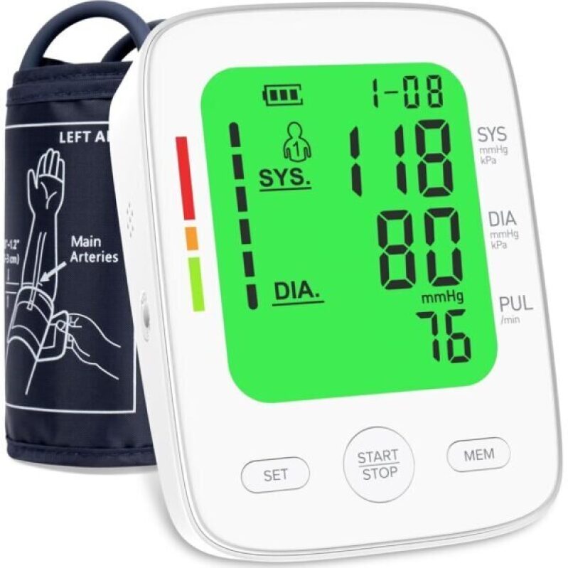 HealthMate Automatic Blood Pressure Monitor - Smart Home Health Device