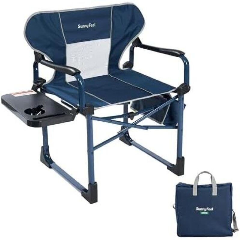 Aluminum Portable Folding Camping Chair with Table - 53% Off