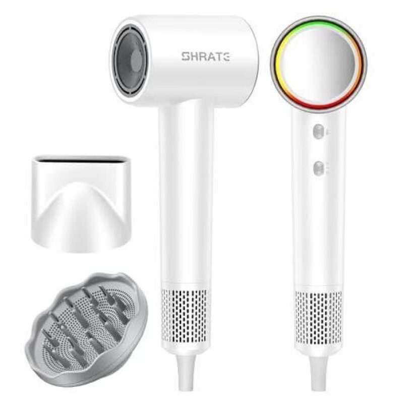 High-Performance SHRATE High-Speed Negative Ion Hair Dryer with Silent Magnetic Nozzle