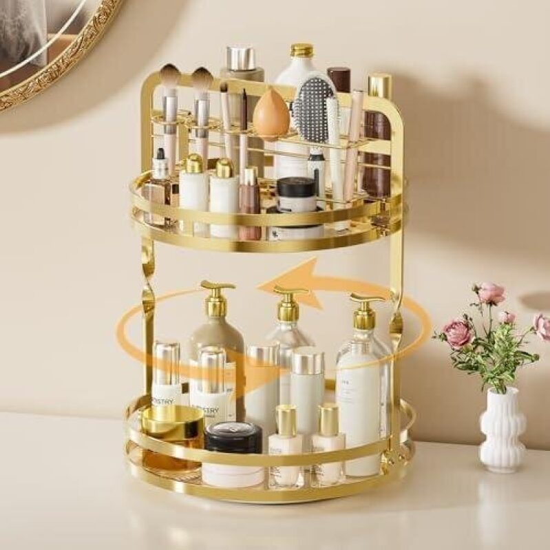 360° Rotating Makeup Organizer - 60% OFF
