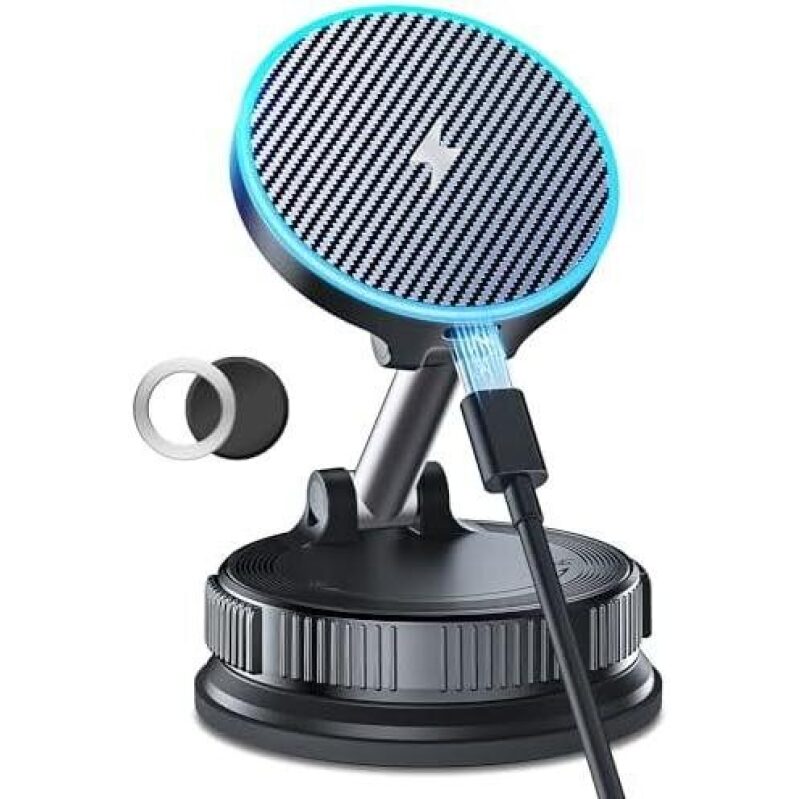 Magnetic Wireless 15W Car Charger Stand - 66% Discount