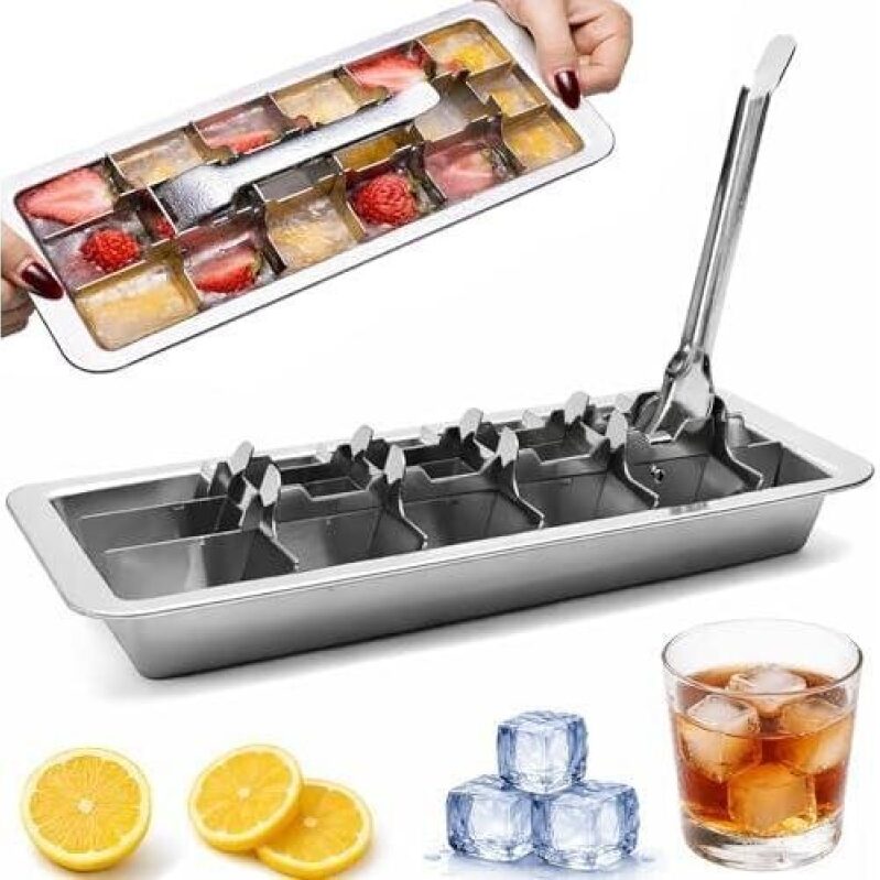 Vintage Metal One-Touch Ice Mold with Fruit Shapes - 50% Discount