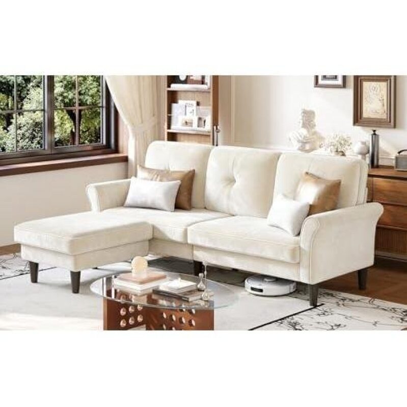 L-Type Movable Footrest Double Sofa on Sale - 30% Off