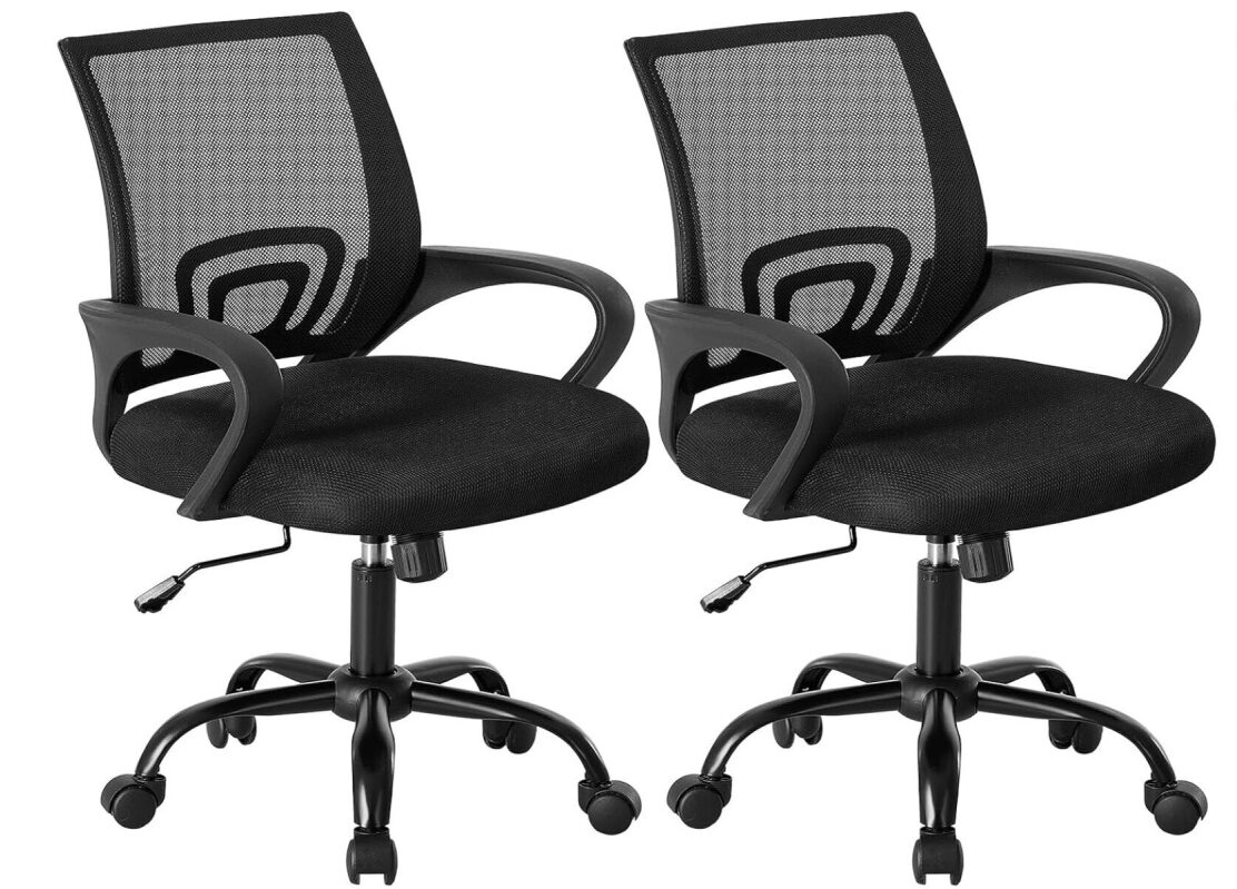 OLIXIS Ergonomic Office Chairs - Set of 2, Now $59.98 with Free Shipping