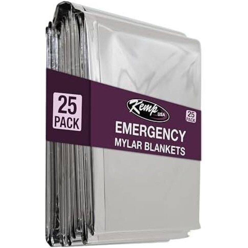 Kemp USA Emergency Mylar Blankets - Lightweight, Compact, and Essential for Emergencies
