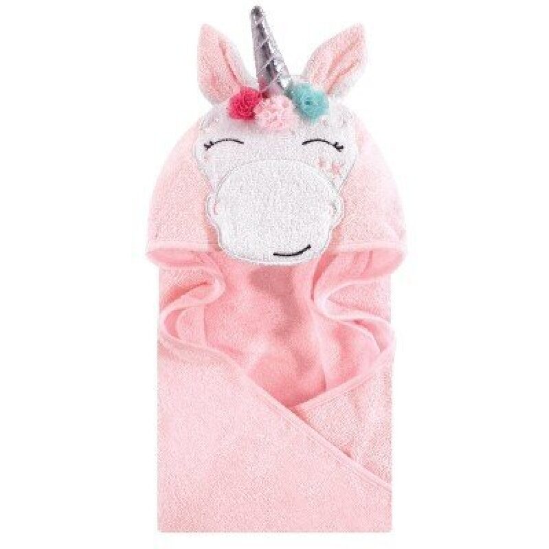 Hudson Baby Unicorn Cotton Hooded Towel - A Soft and Cozy Bath Wrap for Little Ones